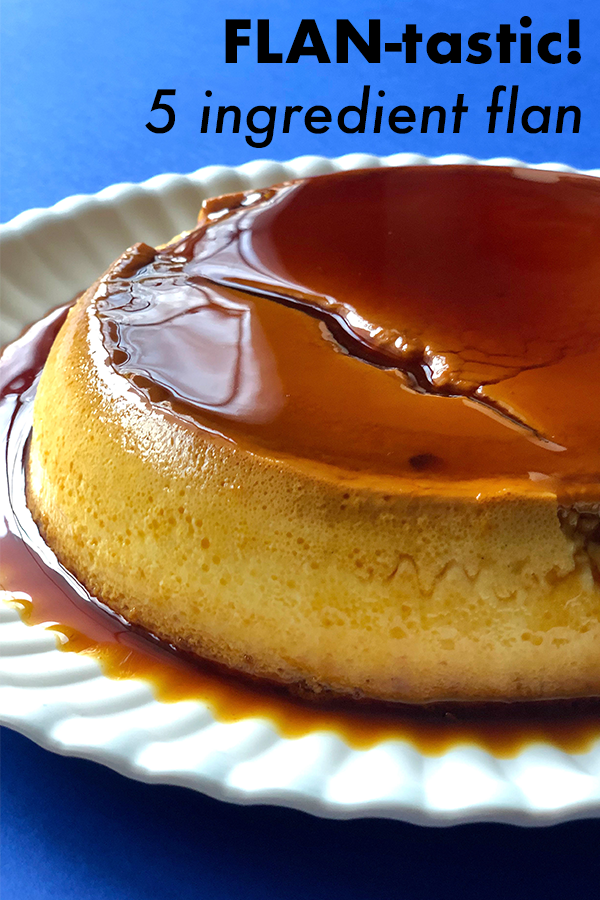 This is a simple everyday silky-smooth flan recipe that uses condensed milk, eggs, milk, sugar, and flavor extract. It's a very versatile recipe that you can customize in many ways. The recipe comes from my mother-in-law in Spain.